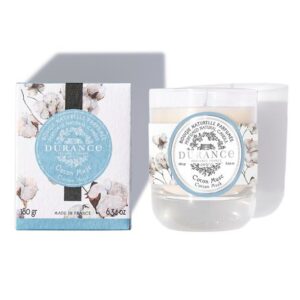 BOUGIE NATURELLE PARFUMÉE 180 GR - COTON MUSC