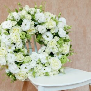 COURONNE DE FLEURS - BLANCHE ETERNEL
