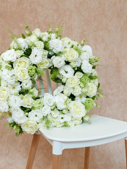 COURONNE DE FLEURS - BLANCHE ETERNEL
