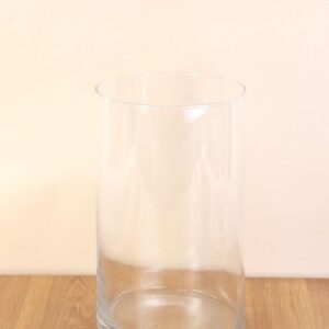 Petit vase en verre transparent